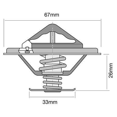 Tridon High Flow Thermostat 67mm - 82 Degrees C TT274-180