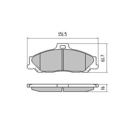 RDA PHANTOM CERAMIC BRAKE PAD SET FORD MAZDA RDC1366