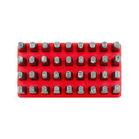 T & E TOOLS T&E Tools 5mm Number & Letter Punch Set 36pc 8881A