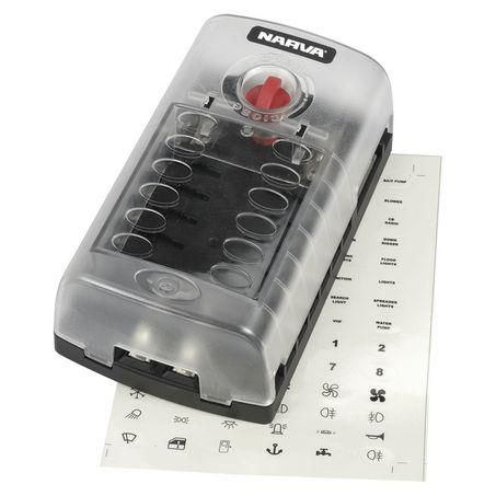 Narva Fuse Box - Standard Blade 12 Way 30A 1Pce