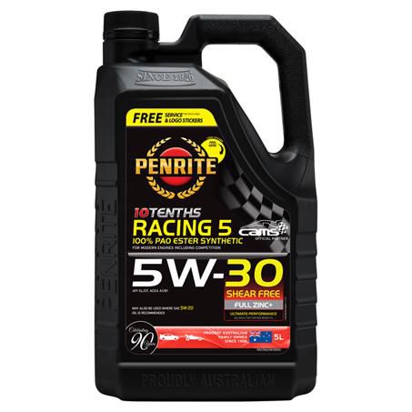 Penrite 10 Tenths Racing 5W-30 Engine Oil 5L