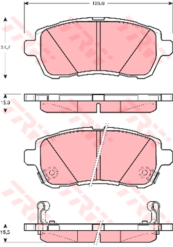 TRW Brake Pad Set (DB1941)