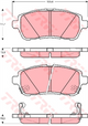TRW Brake Pad Set (DB1941)