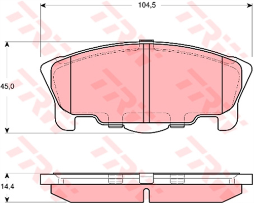 TRW Brake Pad Set (DB1343)