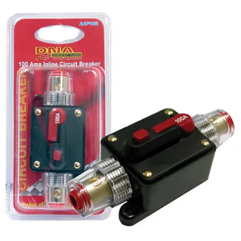 100 Amp Inline Circuit Breaker | Resettable ANL/Fuse Holder Replacement