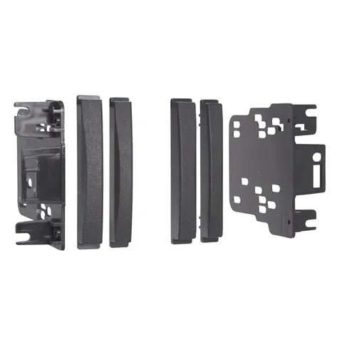 Chrysler Jeep Dodge 2007+ Double DIN Dash Kit with Side Trims | Black Trim Panel | Radio Installation