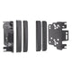 Chrysler Jeep Dodge 2007+ Double DIN Dash Kit with Side Trims | Black Trim Panel | Radio Installation