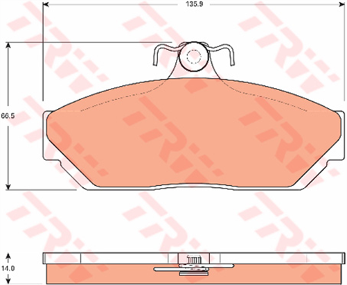 TRW DTEC Brake Pad Set (DB1023)