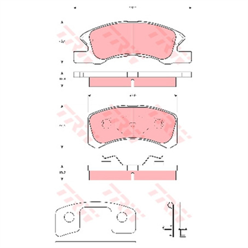 TRW Brake Pad Set