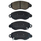 RDA GP MAX LOW METALLIC BRAKE PAD SET FORD TRANSIT RDB1436
