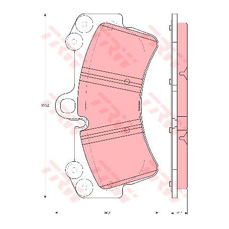 TRW Brake Pad Set (DB1676)