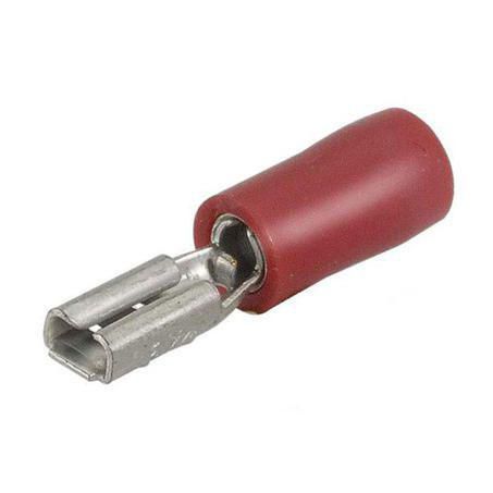 Narva Crimp Terminal Female Blade Red Terminal Entry 2.8 x 0.8mm Vinyl 100Pk 56133