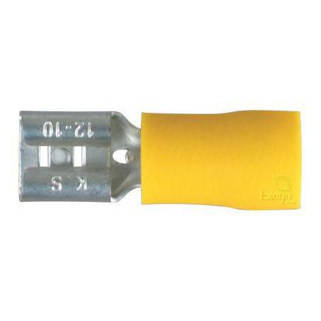 Narva Crimp Terminal Female Blade Yellow Terminal Entry 6.3 x 0.8mm Vinyl 100Pk 56138