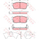 TRW Brake Pad Set (DB1674/DB1768)