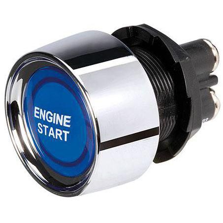Narva Push Button Starter Switch On/Off Momentary SPST Blue LED (Contacts Ra