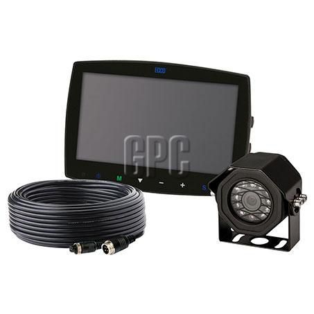 ECCO Camera Kit 7IN Colour LCD Monitor Split Screen/Quad View Capable 11 LED Colour Camera IP69K 12-24v 20m Cable EC7000-QK
