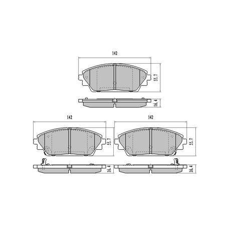 RDA BRAKES RDA Phantom Ceramic Brake Pad Set RDC2232