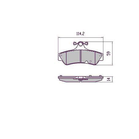 RDA PHANTOM CERAMIC BRAKE PAD SET MITSUBISHI 380 DB1#41 3.8L 6G75 RDC1996
