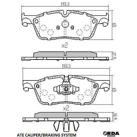 RDA BRAKES RDA Phantom Ceramic Brake Pad Set RDC2424