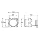 HELLA Halogen Head Light Round 90mm Globe Style H7 (Low Beam) 102924V
