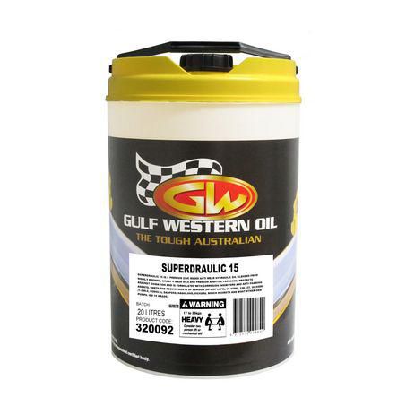 Gulf Western Superdraulic 15 Hydraulic Fluid - 20L 320092