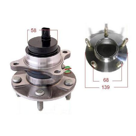 WHEEL BEARING KIT/HUB SUITABLE FOR LEXUS GS GRS
