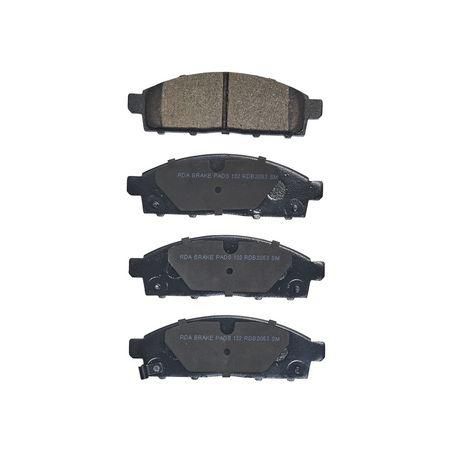 RDA GP MAX LOW METALLIC BRAKE PAD SET MITSUBISHI RDB2053