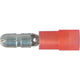 OEX Crimp Terminal Male Bullet Red Terminal Size 4mm Polycarbonate 50 Pce