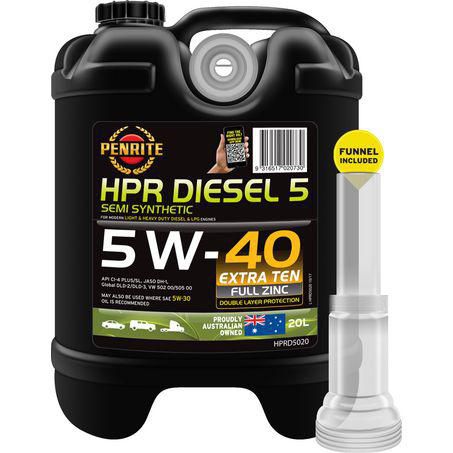 Penrite HPR Diesel 5 5W-40 Engine Oil 20L