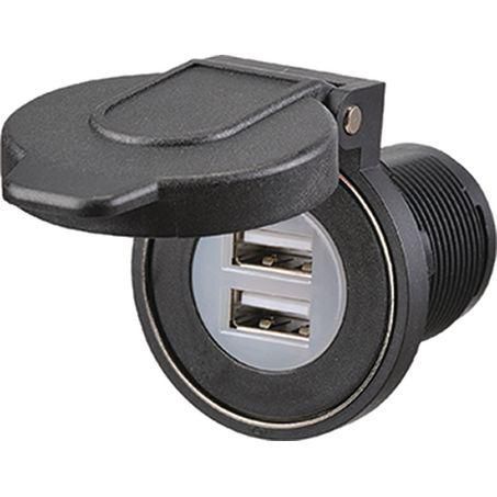 Narva DUAL USB SOCKET WITH MAGNETIC DUST COVER