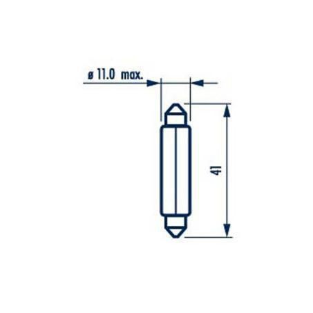 Narva Festoon Sv8.5 Premium Globe 24V 10W 17327