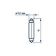 Narva Festoon Sv8.5 Premium Globe 24V 10W 17327
