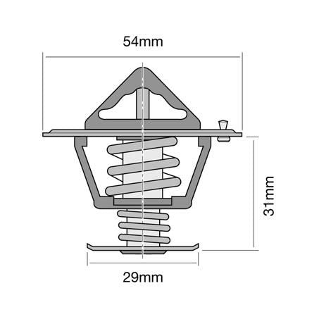 Tridon Thermostat 54mm - 91 Degrees C TT233-195