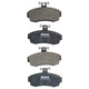 RDA BRAKES RDA GP Max General Purpose Low Metallic Brake Pad Set RDB1027