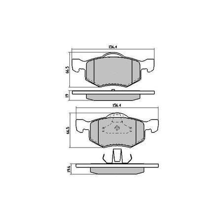 RDA PHANTOM CERAMIC BRAKE PAD SET FORD ESCAPE MAZDA TRIBUTE RDC1426