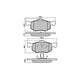 RDA PHANTOM CERAMIC BRAKE PAD SET FORD ESCAPE MAZDA TRIBUTE RDC1426