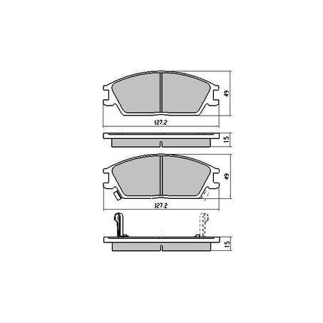 RDA PHANTOM CERAMIC BRAKE PAD SET HYUNDAI RDC1252