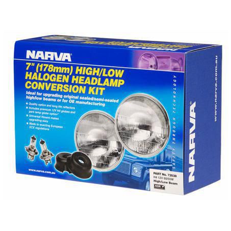 Narva Semi Sealed Beam Round 178mm Globe Style H4 72038