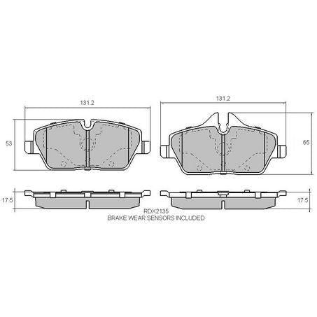RDA PHANTOM CERAMIC BRAKE PAD SET BMW 118i 120i E87 2.0L RDC2135