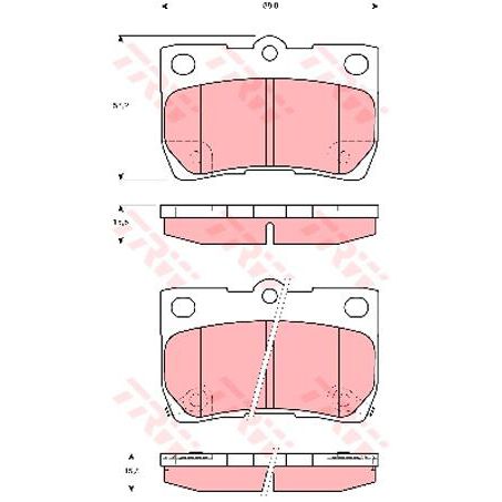 TRW Brake Pad Set (DB1854)