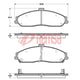 FRONT BRAKE PAD SET(7599) 0667.02