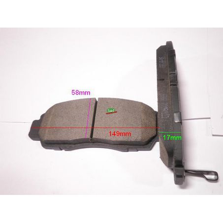 Royale Ceramic Ultra Brake Pad Set L:149 H:58 T:17 - BP1393