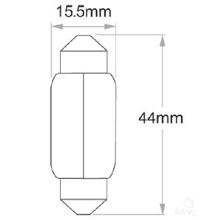 OEX Festoon Globe 12V 10W Standard - 10 Pce