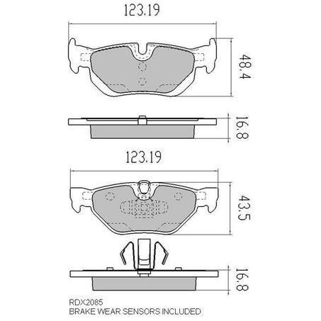 RDA PHANTOM CERAMIC BRAKE PAD SET BMW RDC2085