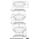 RDA MAZDA 6 ATENZA GP MAX LOW METALLIC REAR BRAKE PAD SET RDB2409