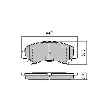 RDA PHANTOM CERAMIC BRAKE PAD SET NISSAN SUZUKI RDC2040