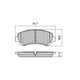 RDA PHANTOM CERAMIC BRAKE PAD SET NISSAN SUZUKI RDC2040