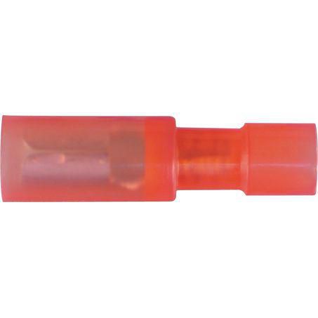 OEX Crimp Terminal Female Bullet Red Terminal Size 4mm Polycarbonate 50 Pc