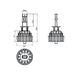 LED Autolamps 9/32V H3 LED Headlight Kit Single Beam Twin Blister H3-5000LM