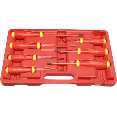T & E TOOLS T&E Tools VDE Insulated Screwdriver Set 7pc A78017